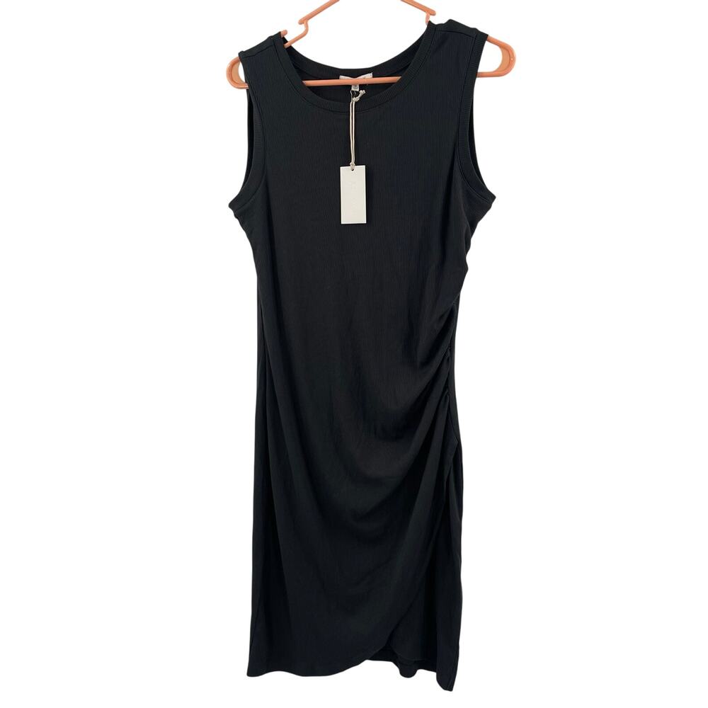 Z SUPPLY Dress Medium Gray Ribbed Bodycon Selah Eco Knit Rib Mini Casual NWT